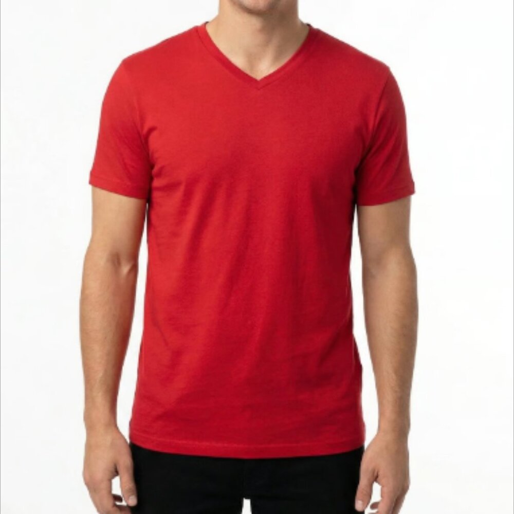 New - Goodfellow & Co Every Day Wear Tee Shirt  Men's V-Kneck - Red